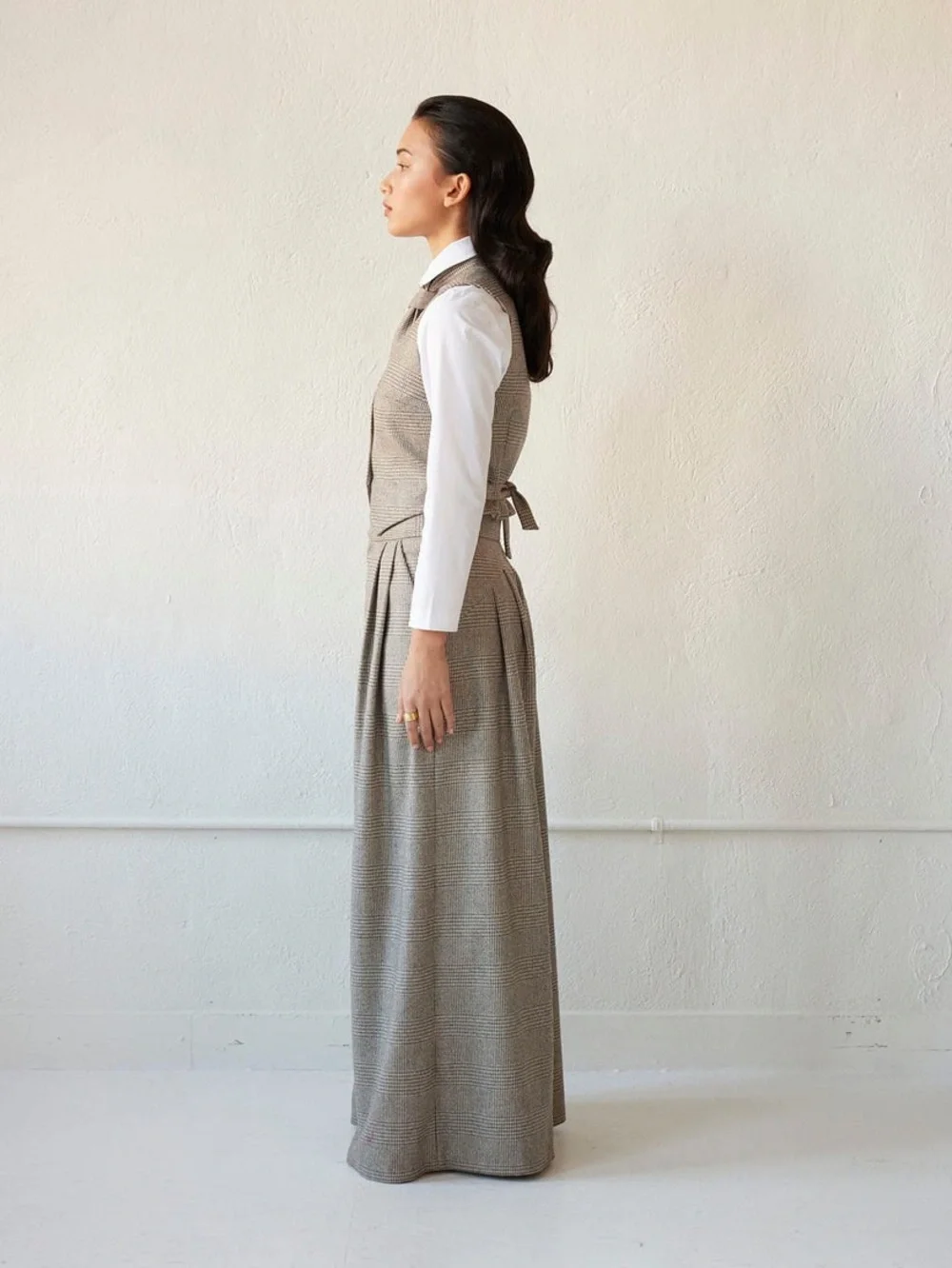 Christine Alcalay Diane Vest - Herringbone- XL - NWT